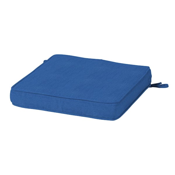 ARDEN SELECTIONS Modern Acrylic Outdoor Seat Cushion 20 x 20, Lapis Blue