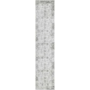 Sofia Casino Gray 2 ft. 7 in. x 12 ft. Area Rug