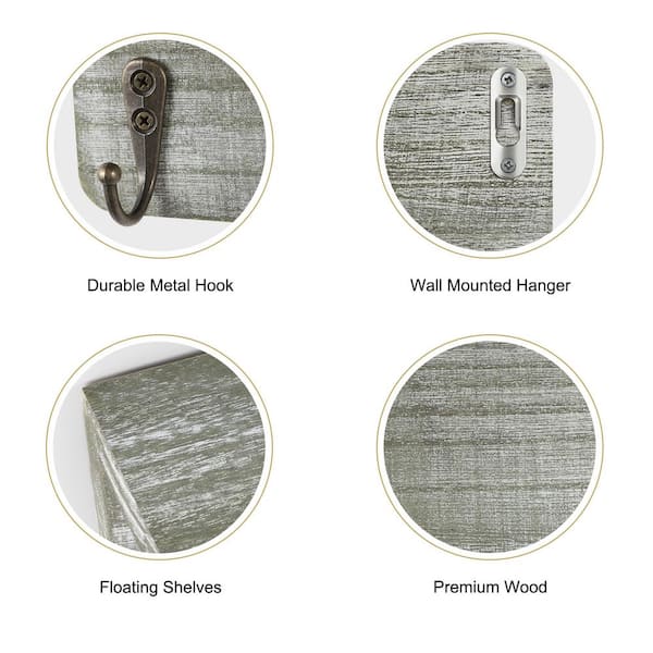 Set of 3 Solid Wild Oak Wall Hooks TOWEL HOOK WOOD Hook Coat Hooks  Sustainable Coat Hooks Towel Rail Bathroom Kitchen Gift 