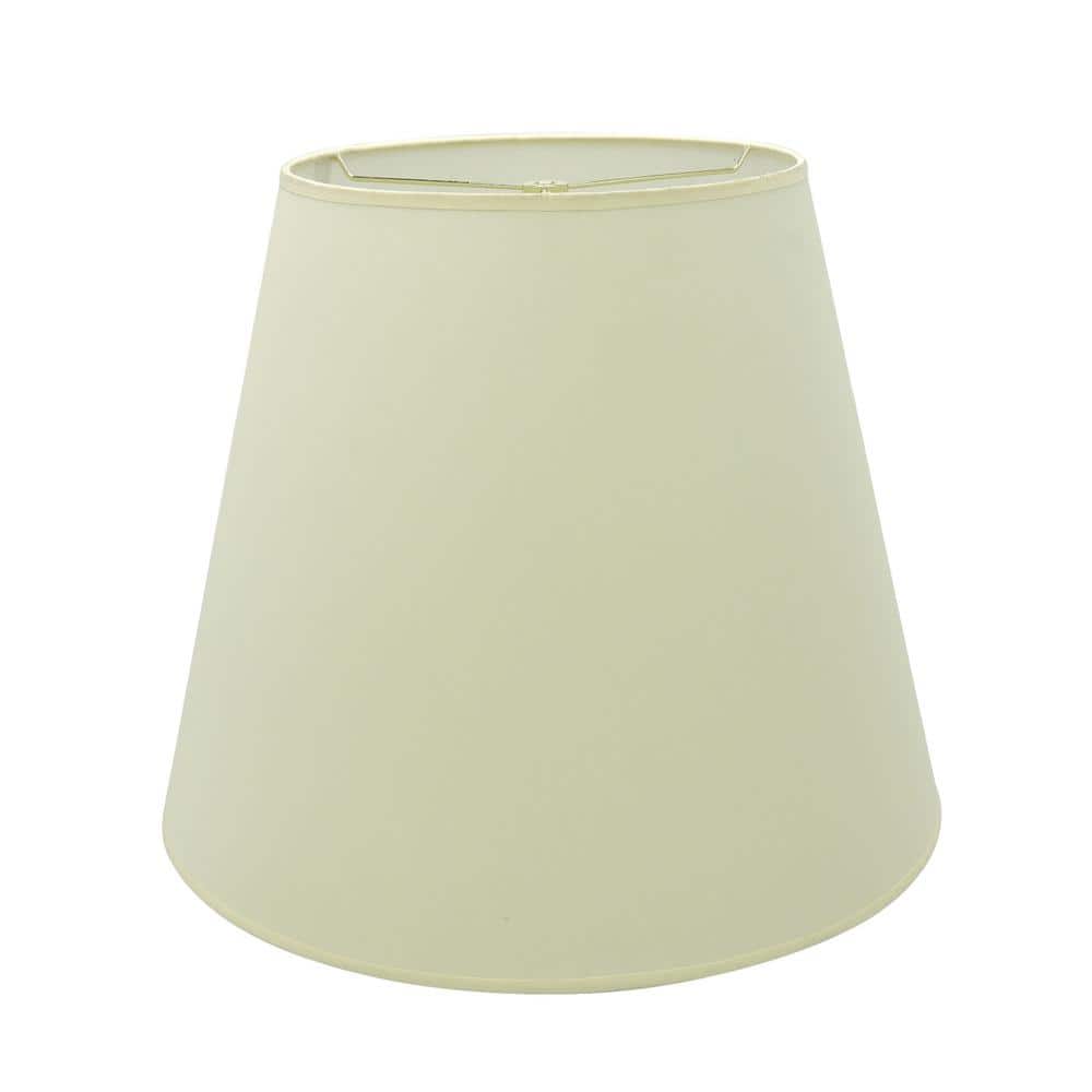 Ivory Cotton Empire Lamp Shade with Spider Construction