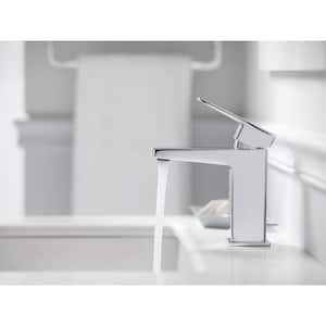 Honesty Single Handle Single Hole Bathroom Faucet in Vibrant Brushed Moderne Brass