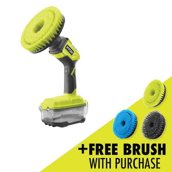 RYOBI ONE+ 18V Cordless Power Scrubber (Tool Only) P4510 - The Home Depot