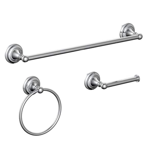 Dropship Bathroom Hardware Set, Thicken Space Aluminum 3 PCS Towel Bar Set-  Gun Grey 16-27 Inches Adjustable Bathroom Accessories Set to Sell Online at  a Lower Price