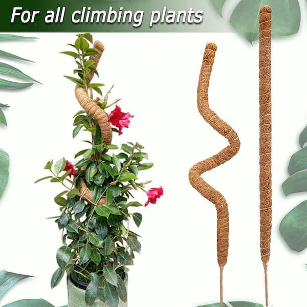 2 Pack 25 in. Moss Pole, Bendable Moss Pole for Plants Monstera