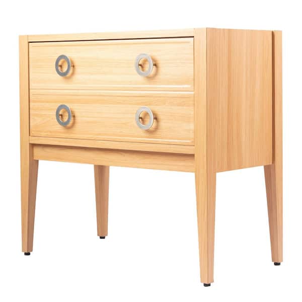 Corbin 35.2 in. Modern Classic 1-Drawer Bath Vanity Cabinet without Top in Oak