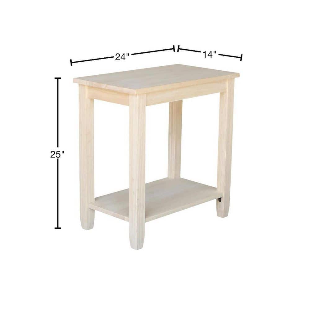 Solano Unfinished Accent Table - thumbnail 3