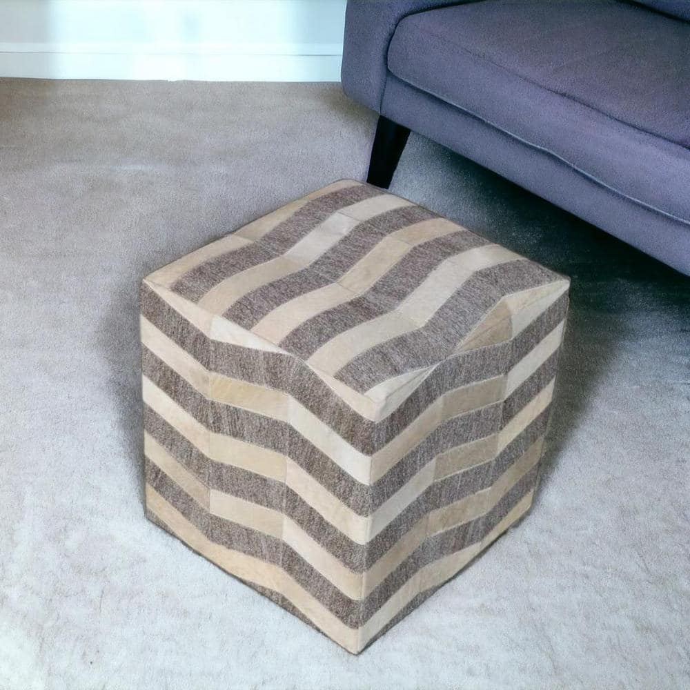 Gray and Beige Fabric Specialty Cube Ottoman price history on PriceWatchPro