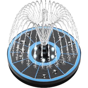 3.5-Watt Solar Fountain Pump, Solar Powered Fountain Built-in 2000 Battery with 7 Nozzle and 4 Fixer