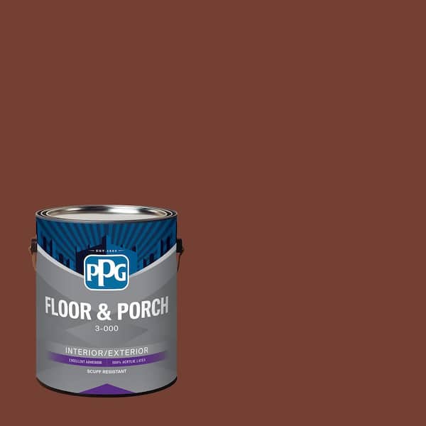 1 gal. PPG1060-7 Warm Mahogany Satin Interior/Exterior Floor and Porch Paint