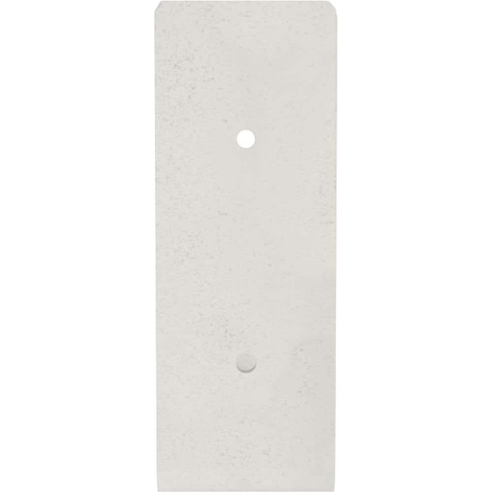 Hammered White Steel 5.5" Urban-Style Hanging Shelf Bracket
