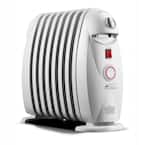DeLonghi 1200-Watt 8-Fin Oil-Filled Radiant Portable Heater with