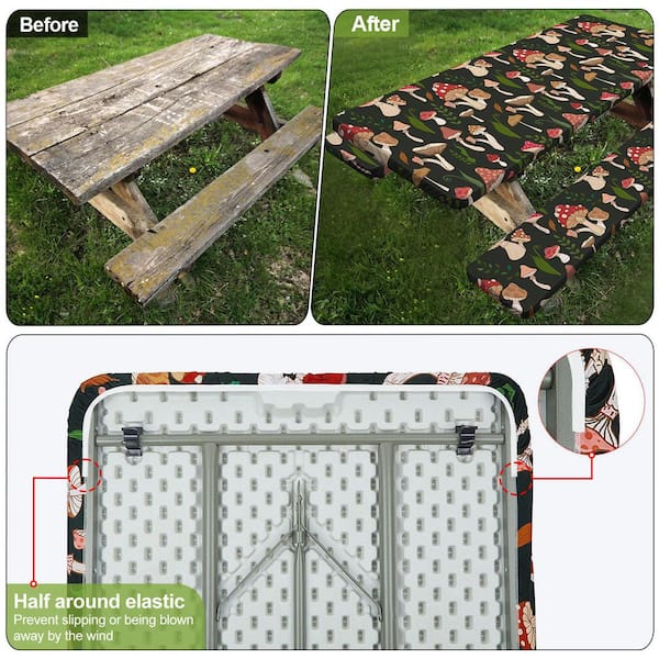 TRUETIMBER® Camo Picnic Table Cover And Bench Covers (set) With Elasti – Southern Textiles - View #4