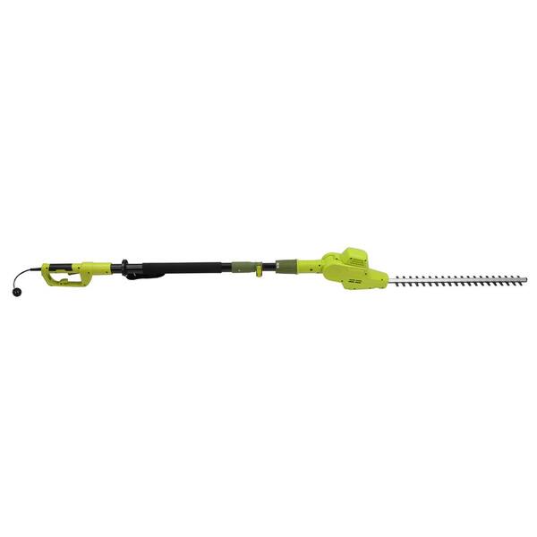 Sun Joe 21 in. 4 Amp Corded Electric Telescoping Pole Hedge Trimmer (Factory Refurbished)