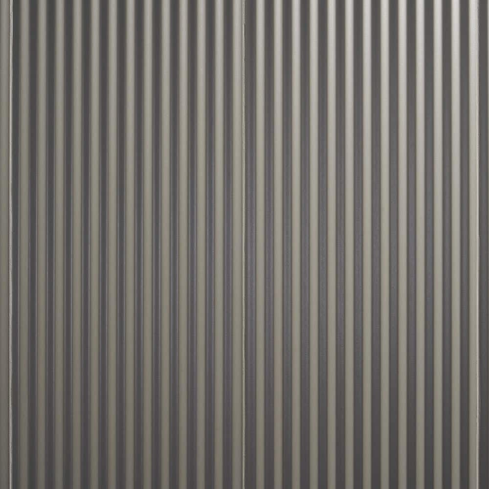 Smoke Gray 3D Matte Ceramic Wall Tile 11.41 x 35.37 Inch