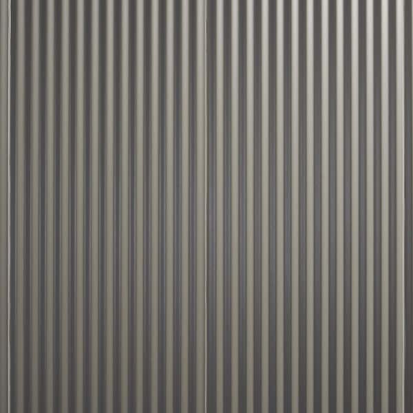 Ivy Hill Tile Linear Smoke Gray 11.41 in. x 35.37 in. Matte