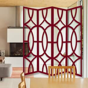 HomeRoots Mariana 72 in Panel Multicolor Fabric And Wood Crisscross Screen  342767 - The Home Depot