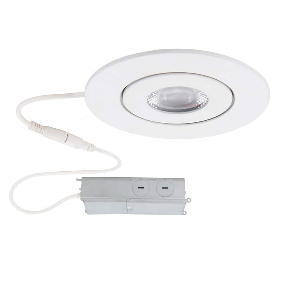 Lotos 2" White Aluminum Adjustable LED Recessed Light Kit