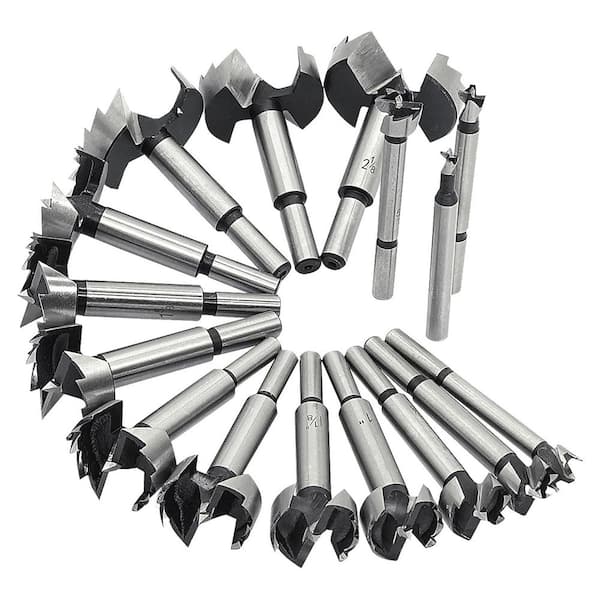 MYWISH 16-Piece Carbide Forstner Bit Set (1/4 in. - 2-1/8 in.)