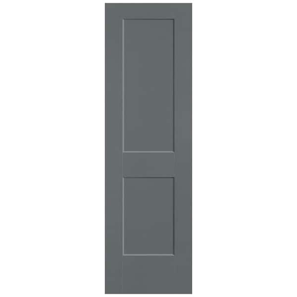 Masonite 24 in. x 80 in. 2-Panel Logan Single Bore Solid Core Cordite Molded Composite Interior Door Slab