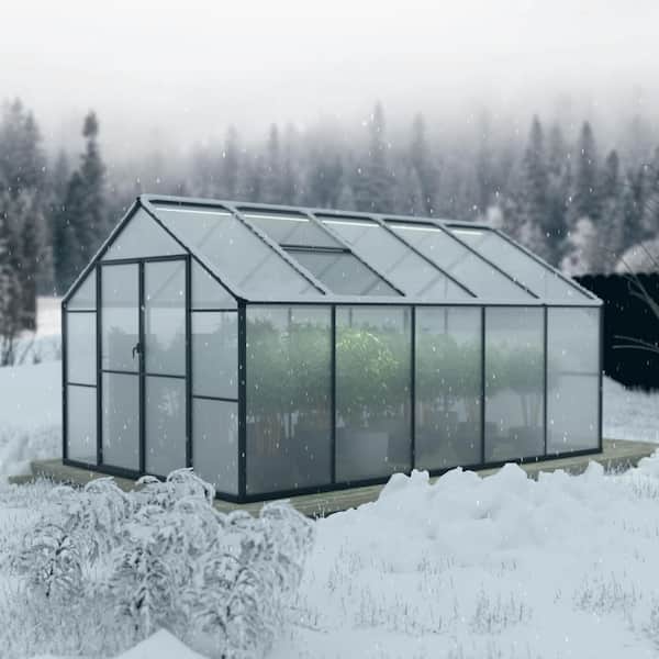 ビジーハウス　★natsuko★ VEIKOUS 8 ft. W x 10 ft. D Polycarbonate Walk-in Greenhouse for