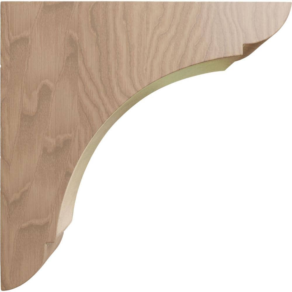 Small Mahogany Wood Corbel Bracket 1.75" x 6" x 6"