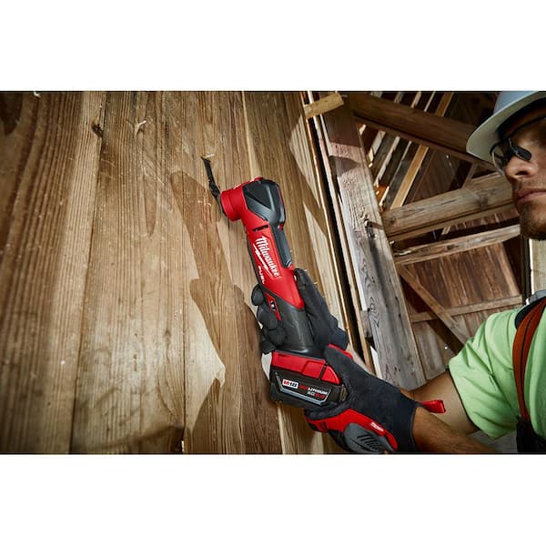 Milwaukee M18 FUEL 18V Lithium-Ion Cordless Brushless Oscillating Multi-Tool  with Drywall Cut Out Tool (2-Tool) 2836-20-2627-20 - The Home Depot