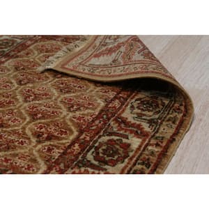 Brown Hand Knotted Wool Traditional Heriz Weave Rug, 13' x 18'