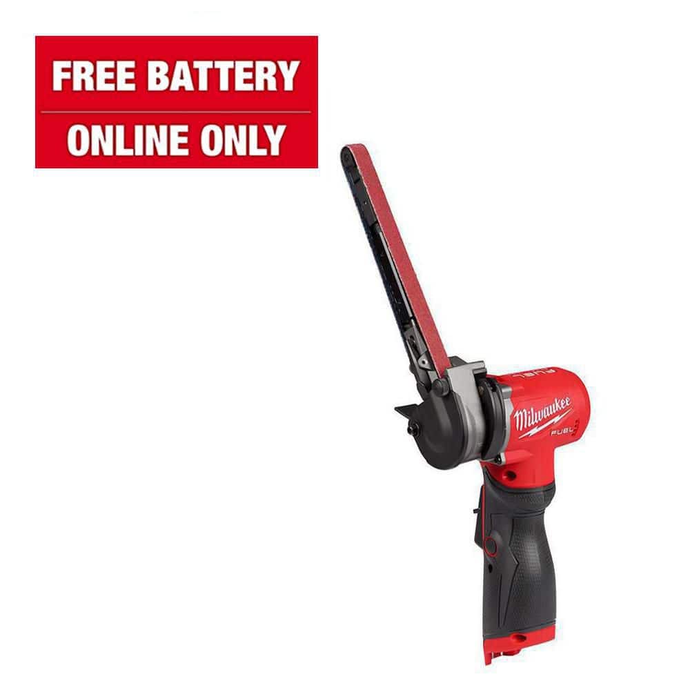 Milwaukee M12 FUEL 12V Lithium-Ion Brushless Cordless 1/2 in. x 18 in. Bandfile (Tool-Only) 2482-20 - The Home Depot
