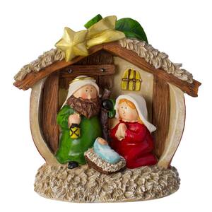 7.5 in. Christmas Tabletop Children's First Nativity Scene Decoration