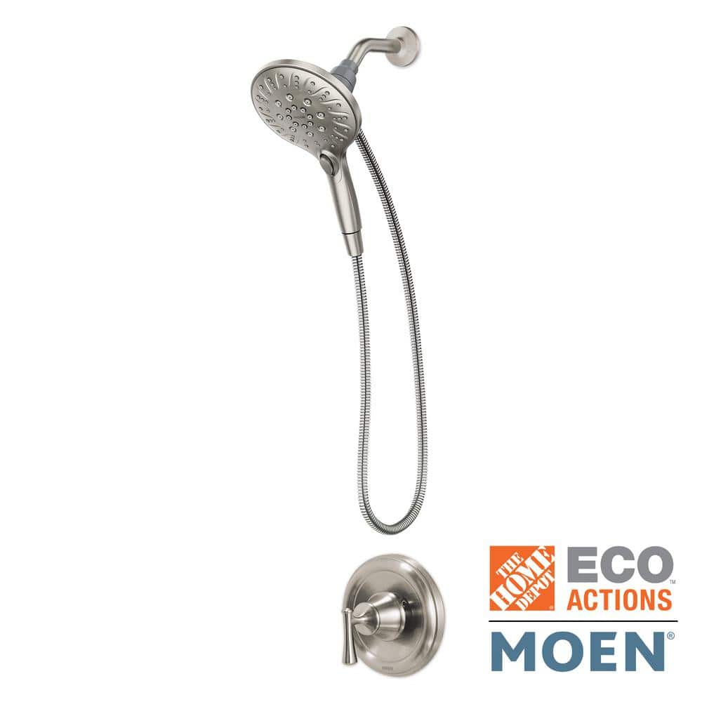 MOEN Attract with Magnetix 6-Spray Single Handle Shower Faucet 1.75 GPM in  Spot Resist Brushed Nickel (Valve Included) 82975SRN - The Home Depot