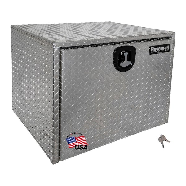 Buyers Products Company 24 in. x 24 in. x 30 in. Diamond Plate Tread Aluminum Underbody Truck Tool Box