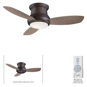 Concept II 44 in. Integrated LED Indoor Oil Rubbed Bronze Ceiling Fan with Light with Remote Control