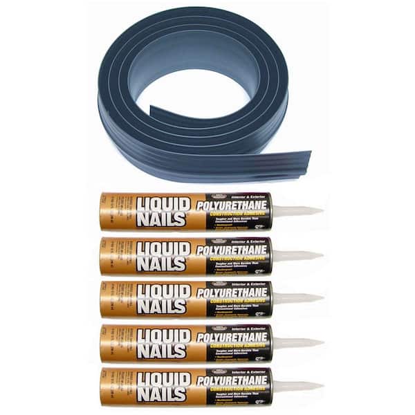 52 ft. Gray Garage Door Threshold Seal Kit
