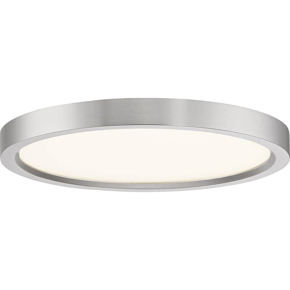 Elegant Brushed Nickel 11" LED Flush Mount Ceiling Light