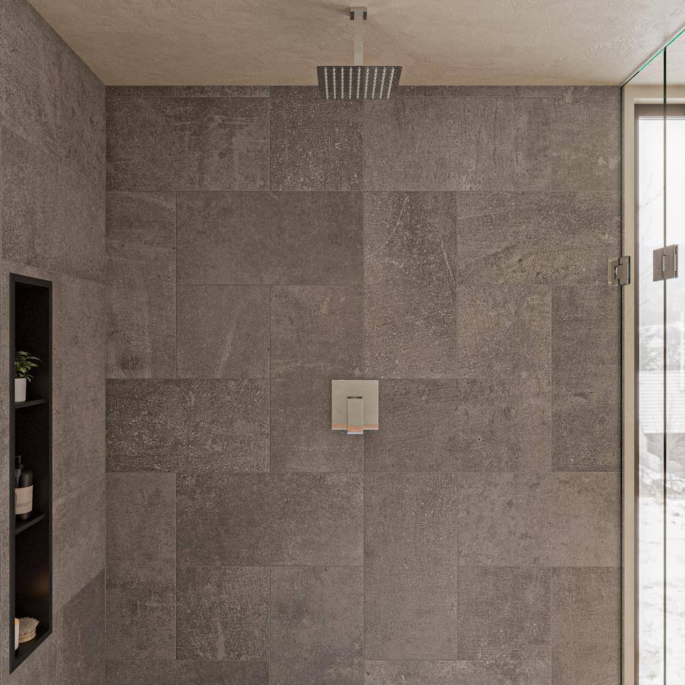 Polished Chrome 6" Square Ceiling Shower Arm