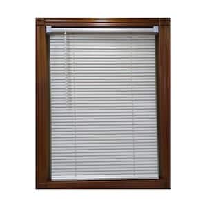 White Cordless 1 In Vinyl Mini Blind 31 In W X 72 In L 201706021 The Home Depot