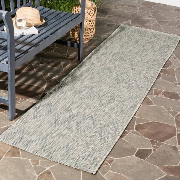 Safavieh 2' x 3'-7 Courtyard Cy8533-36812 Grey / Aqua Rug