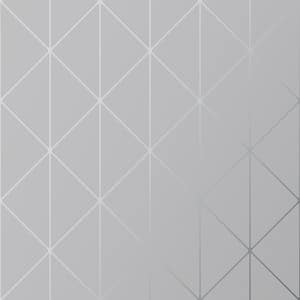 Diamonds Grey Geometric Grey Wallpaper Sample