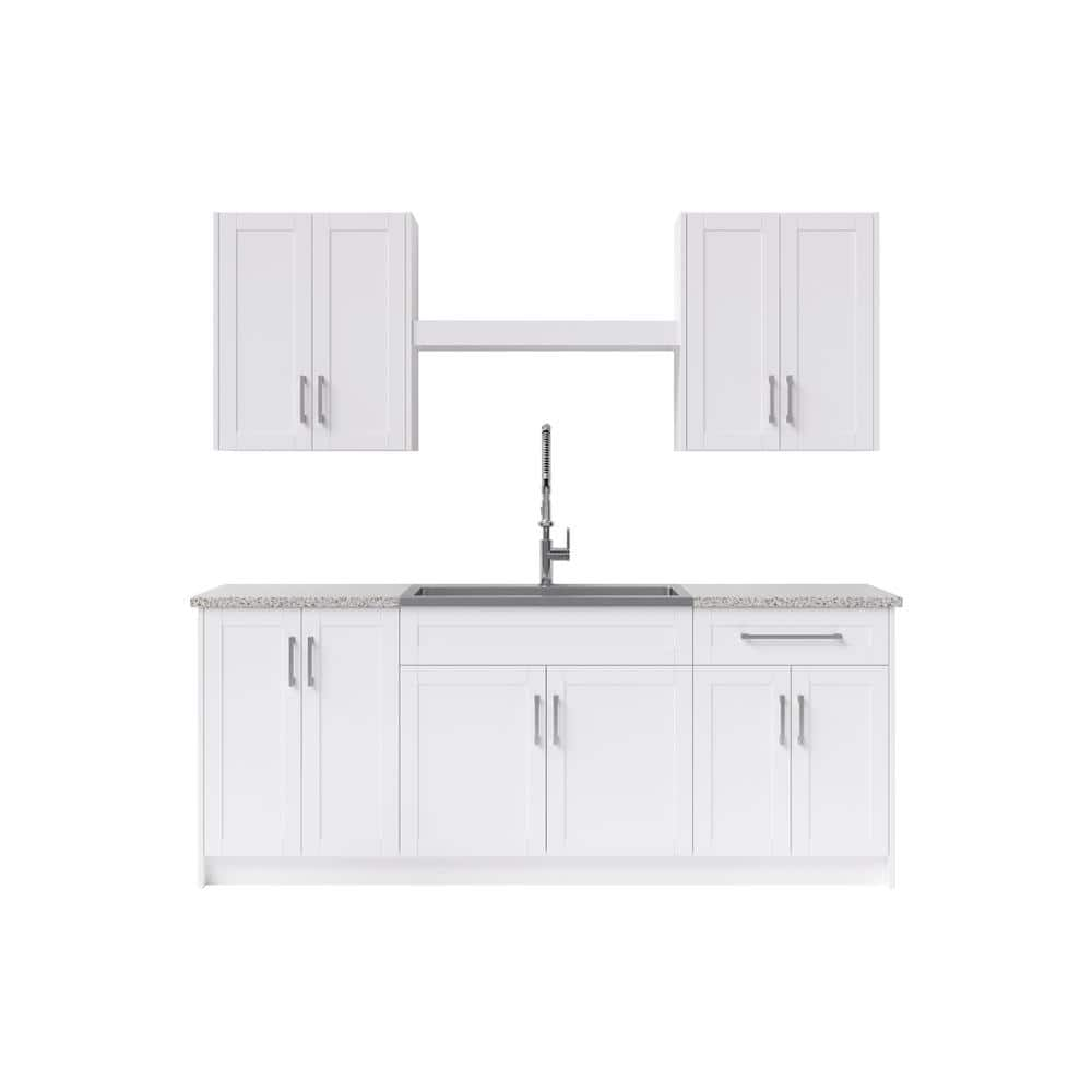 Small White Laundry Room Storage Cabinet — Rickle.