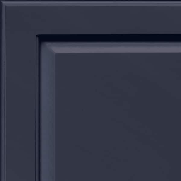 Fox Hill 7 5/16 in. W x 3/4 in. D x 7 5/16 in. H Quarter Cabinet Door Sample in Midnight