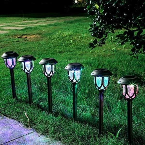 Cubilan Color Changing Solar Lights Outdoor Decorative(Brown