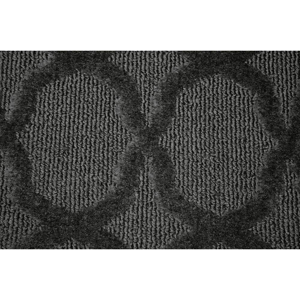 Cinder Gray Trellis Tufted 4' x 6' Synthetic Area Rug