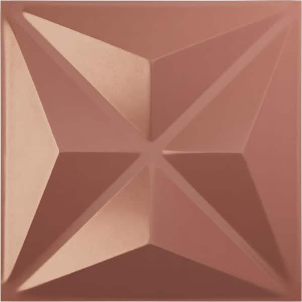 Ekena Millwork 19-5/8"W x 19-5/8"H Haven EnduraWall Decorative 3D Wall Panel, Champagne Pink (12-Pack for 32.04 Sq.Ft.)