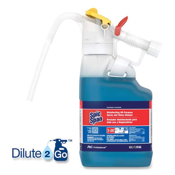 P&G Professional 4.5 l Fresh Scent Dilute 2 Go Spic and Span Disinfecting  All-Purpose Cleaner PGC72001 - The Home Depot
