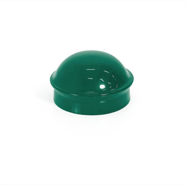 2-3/8 in. Chain Link Fence Green Galvanized Steel Terminal Post Cap (Single)