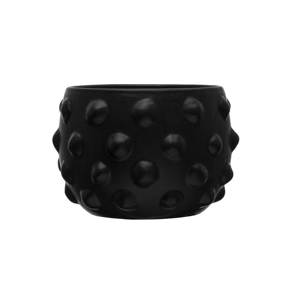 DecorRack 24 Small Plastic Bowls, 7 inch Disposable Party Bowls, Black  (Pack of 24)