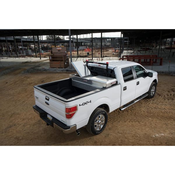 Weather Guard 71.5 Diamond Plate Aluminum Full Size Crossbed Truck Tool Box Weather Guard 71.5 Diamond Plate Aluminum Full Size Crossbed Truck Tool Box