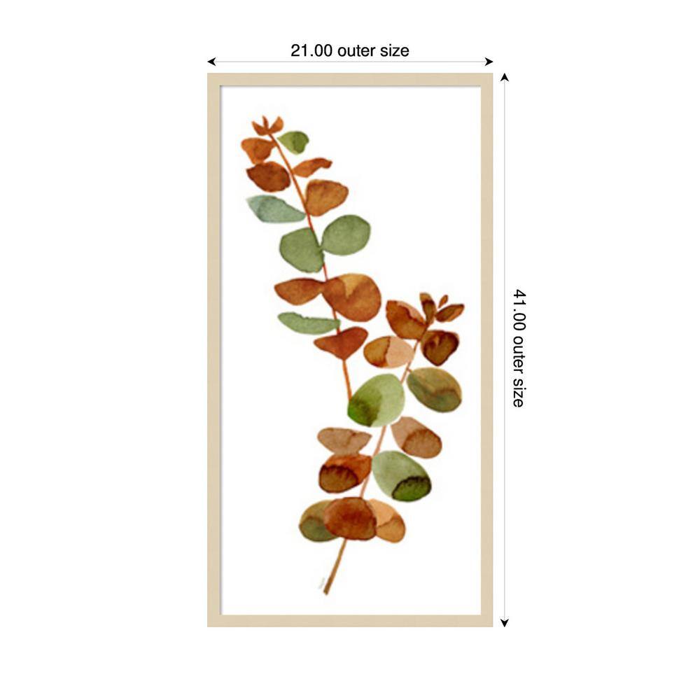 Tara Reed Fall Inspiration I Brown Framed Wall Art Print 21" x 41"
