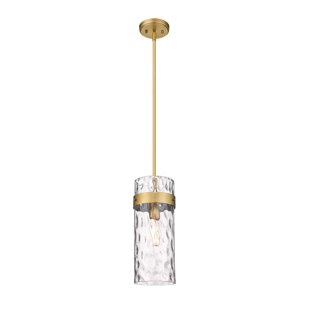 Fontaine Transitional Rubbed Brass Indoor/Outdoor Pendant Light