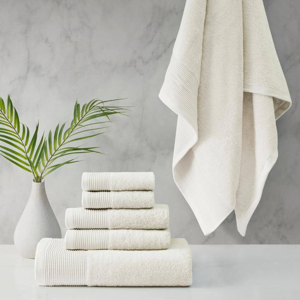 Hotel Style Luxury Anti-Microbial, 2 Piece Bath Towel Set, Charcoal Grey 